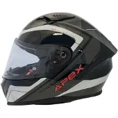 Apex FI100 Valencia Helm, schwarz/grau/rot, M (57/58)