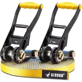 Gibbon Slacklines - Flowline Treewear Set Gr 20 m gelb/blau