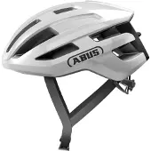 ABUS Rennradhelm PowerDome - leichter Fahrradhelm mit cleverem Belüftungssystem und aerodynamischem Profil - Italy - für Damen und Herren - Weiß Glänzend, Größe L (57-61 cm)