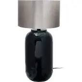Kayoom Tischlampe Art Deco 700 Dunkelgrün / Silber