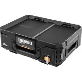 Toughbuilt STACKTECH TB-B1-B-30 Werkzeugkiste Box 53 x 40 x 18 cm IP65 + 2x Inlay mit Deckel + 2x Inlay + 4x Trennwand