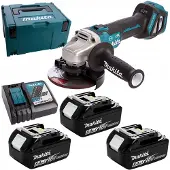 Makita Akku-Winkelschleifer DGA513RT3J 125mm 8500min 3x5Ah 18V Li-Ion im Makpac