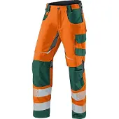 Kübler Reflectiq Sommerhose Psa 2 Warnorange/Moosgrün 44