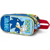 KARACTERMANIA Sonic The Hedgehog Sega Unstoppable Mäppchen Blau Mann Blau One Size