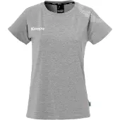 Kempa Trainingsshirt "Trainings-T-Shirt Core 26 Women", Herren, Gr. XS, grau (schwarz grau melange), Obermaterial: 97% Baumwolle CO(Bio). 3% Elasthan EL., Shirts Trainingsshirt