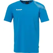 Kempa Trainingsshirt "Trainings-T-Shirt Core 26", Herren, Gr. XXL, blau (kempablau), Obermaterial: 82% Baumwolle CO(Bio). 15% Viskose CV. 3% Elasthan EL., Shirts Trainingsshirt