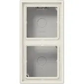 JUNG AP-Kappe 2-fach ws angeformter Rahmen LS 582 A W