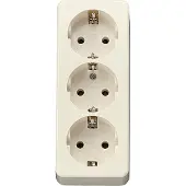 JUNG Tischsteckdose 3-fach 16A 250V o.Zuleitung 10 S 23 L