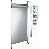 Hager UF421NW Komplettfeld Multimedia, universZ, 1200mm, 2-feld, mit 12xPatchmodulen RJ45