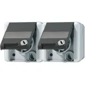 JUNG SCHUKO-Steckdose 2-fach 16A 250V 8220 NAWSL