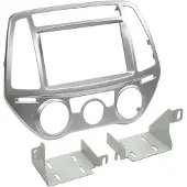 ACV Radio-Einbaurahmen Hyundai 2 DIN silber