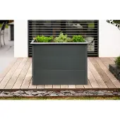 Westmann Hochbeet "Metall Hochbeet Primus M", grau (anthrazit), B:100cm H:77cm T:50cm, Stahl, Pflanzgefäße, Hochbeet, Anthrazit, 100x50x77 cm