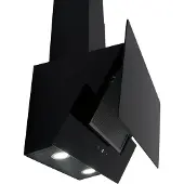 Respekta Kopffreie Schräghaube Nika mit Glasschirm, Schwarz, 60 cm