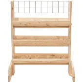 Westmann Lärchenholz Kräuterregal mit Rankgitter Viktoria L Natur 50x80x95 cm