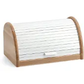 Zeller Brotkasten PRESENT, weiß, B:25cm H:21cm L:39cm, Massivholz, Lebensmittelaufbewahrungsbehälter, Brotkasten, Maße (L/B/H): 39 x 25 x 21 cm