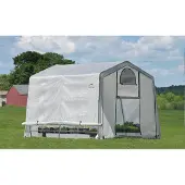 ShelterLogic Foliengewächshaus Weiß 305x298x249 cm