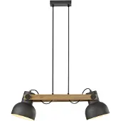 JUST LIGHT CUP 2.0 Pendelleuchte E27 max. 60W 2-fach schwarz 15742-18