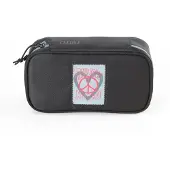Nitro Mäppchen PENCIL CASE XL Peace Love schwarz