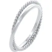 Elli Silberring "Ring Wickelring Klassik Fein Gedreht 925 Silber" Gr. 50, silber, Fingerringe, Damen, 50, Silber 925 (Sterlingsilber), Silberring