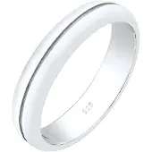 Elli Partnerring PREMIUM "Ring Bandring Freundschaftsring 925 Sterling Silber" Gr. 60, silber, Fingerringe, Damen, 60, Silber 925 (Sterlingsilber), Partnerring