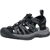 Keen Damen Trekkingsandale WHISPER W-BLACK/STEEL GREY