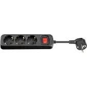 Microconnect GRU0033B, 3 m, Drinnen, Typ F, Typ F, Schwarz, Schwarz