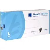 ABENA GmbH Nitril-Handschuhe Classic Sensit., Puderfrei, Schwarz L