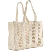 Vivance Shopper "Strandtasche", Damen, Gr. B/H/T: 41cm x 31cm x 12cm, beige, Textil, Taschen Shopper, Handtasche, Schultertasche, Henkeltasche, Sommertasche
