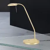 Orion LED-Tischleuchte Cobra in mattem Messing