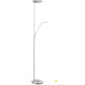 Orion LED-Deckenfluter Cobra mit Leselampe nickel