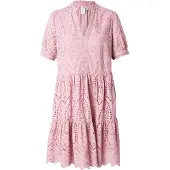 Y.A.S Blusenkleid "YASHOLI SS DRESS S. NOOS", Damen, Gr. XL (42), N-Gr, lila (lilas), Web, Obermaterial: 100% Baumwolle, unifarben, V-Ausschnitt, Kleider Blusenkleid, Sommerkleid