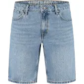 Superdry für Herren. M7110394A Vintage Logo Shorts blau (30), Lässig, Baumwolle, Denim