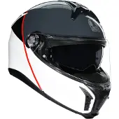 AGV TOURMODULAR BALANCE Klapphelm weiss-grau-rot XS XS in grau/rot/weiß