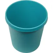 Helit Papierkorb "the german", 45 Liter, Großer Abfalleimer mit umlaufendem Griffrand, Farbe: grün