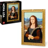LEGO Art Mona Lisa, Set für Erwachsene, Gemälde von Leonardo da Vinci zum Aufhängen, kreative Aktivität für Männer und Frauen, Geschenk für Kunstliebhaber, italienische Renaissance Kunst 31213