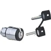 Schneider Electric ZB4BG08 Schlüsselschalter, Frontelement, Harmony XB4, Metall, 22mm, schwarz, 3 Stellungen, Mitte Links rastend