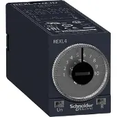 Schneider Electric REXL4TMB7 Ansprechverzögertes Zeitrelais, 0,1 s-100 h, 24 VAC, 4 W, steckbar