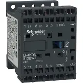 Schneider Electric LP4K09013BW3 Leistungsschütz LP4K 3p, +1Ö, 4 kW, 9 A, 400 V AC3, Spule 24 V DC