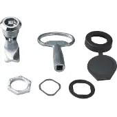 Hager D861V Schließung, univers, vierkant 7 mm, mit Metallvorreiber, mit Schlüssel