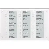 JUNG Melde/Bedientableau UP KNX ws s/w Touch MBT2424WW