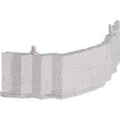 Hager ZAY76777 Frontblende, Ersatzteil, für runde Säulen, Höhe: 1350 mm