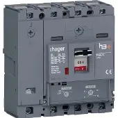 Hager HNS081DC Leistungsschalter h3+ P160 TM ADJ 4P4D N0-100% 80A 40kA CTC