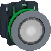 Schneider Electric XB5FWCUST04 Leuchtdrucktaster, Kunststoff, komplett, 30mm, kundenspezifisch via Konfigurator