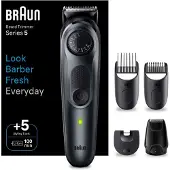 Braun BeardTrimmer 5 BT5420, Waschbar, Akku, Schwarz
