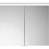 Burgbad Lin20 Spiegelschrank LED-Beleuchtung inklusive Waschtischbeleuchtung, 2 Türen, 800x700x170m