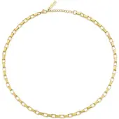 Police Edelstahlkette "Player", gold (gelbgoldfarben), Halsketten, Herren, Edelstahl, L: 55 B: 4,5mm, Edelstahlkette, B:4,5mm