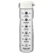 Ion8 Motivationsflasche mit Messung Wasserflasche 1000 ml Eis