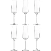Leonardo Sektglas "Sektgläser Puccini 280 ml 6er Set transparent", bunt (transparent), Glas, Trinkgefäße, Sektglas