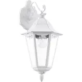 Eglo Außenwandlampe Navedo, weiß, Höhe 47 cm, Metall, abwärts