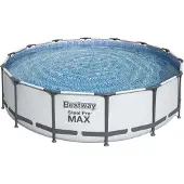 Bestway 5614Z, 13030 l, Gerahmter Pool, Erwachsener & Kind, Leiter, Holz, 47,4 kg